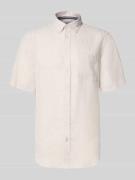 Christian Berg Men Regular Fit Freizeithemd aus Leinen in Beige, Größe...