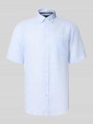 Christian Berg Men Regular Fit Freizeithemd aus Leinen in Bleu, Größe ...
