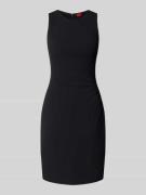 HUGO Tailliertes Businesskleid mit Raffung Modell 'KENDELA' in Black, ...