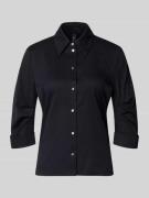 Marc Cain Hembluse mit 3/4-Arm mit Aufschlag in Marine, Größe 34