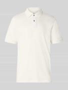 Fynch-Hatton Regular Fit Poloshirt mit Logo-Stitching in Offwhite, Grö...