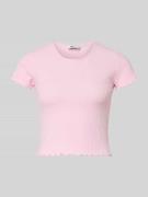 Only Slim Fit T-Shirt mit Viskose-Anteil Modell 'EMMA' in Rosa, Größe ...