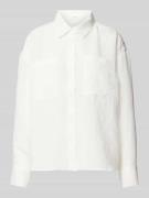 OPUS Bluse mit Brusttaschen Modell 'Filonso' in Offwhite, Größe 40
