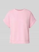 Rich & Royal Sweatshirt aus Modal-Mix mit Rundhalsausschnitt in Rosa, ...