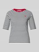 Tom Tailor Denim Shaped Fit T-Shirt aus reiner Baumwolle in Marine, Gr...