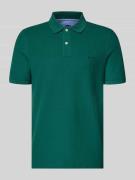 Fynch-Hatton Regular Fit Poloshirt mit Logo-Stitching in Dunkelgruen, ...