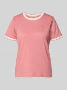 MOS MOSH T-Shirt mit Label-Detail Modell 'Molina' in Rosa, Größe S