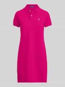 Polo Ralph Lauren Minikleid mit Logo-Stitching Modell 'Polo' in Pink, ...
