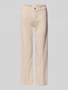 Cambio Jeans mit Fransen Modell 'FRANCESCA' in Sand, Größe 32