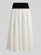Polo Ralph Lauren Ausgestellter Midi-Rock aus reiner Baumwolle in Weis...