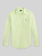 Polo Ralph Lauren Hemdbluse aus reinem Leinen in Apfel, Größe L