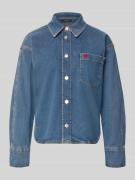 OPUS Relaxed Fit Jeansbluse mit Stitching Modell 'Falentine' in Jeansb...