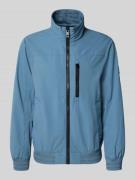 Tom Tailor Comfort Fit Blouson mit geripptem Rumpfabschluss in Jeansbl...