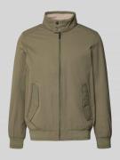 Tom Tailor Regular Fit Blouson mit Stehkragen in Oliv, Größe L