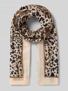 Guess Schal mit Label-Detail in Beige, Größe 1