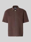 JAKE*S STUDIO MEN Regular Fit Freizeithemd mit Strukturmuster in Schok...