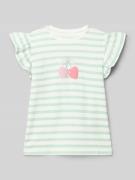 Blue Seven T-Shirt mit Schmetterlingsärmeln und Motiv-Print in Mint, G...