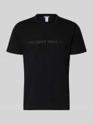 Antony Morato T-Shirt mit Label-Print in Black, Größe L