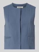 MSCH Copenhagen Weste aus Viskose-Mix Modell 'Frode' in Rauchblau, Grö...