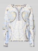 MOS MOSH Relaxed Fit Bluse mit Tunika-Ausschnitt Modell 'Wylde' in Hel...