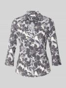 Marc O'Polo Shaped Fit Blusenshirt aus Viskose-Mix in Bleu, Größe L