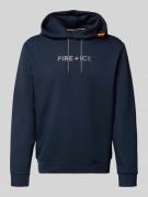 FIRE + ICE Hoodie mit Logo Modell 'CADELL' in Marine, Größe L