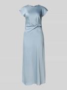 Swing Cocktailkleid mit Drapierungen in Bleu, Größe 34