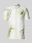 Guess Regular Fit Freizeithemd aus Viskose in Beige, Größe L