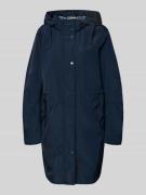 Fuchs Schmitt Mantel mit Eingrifftaschen in Marine, Größe 38