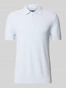 MCNEAL Poloshirt mit kurzem Reißverschluss und Polokragen in Hellblau,...