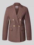 Christian Berg Woman Selection Regular Fit Blazer aus Leinen-Mix mit V...