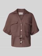 Christian Berg Woman Selection Hemdbluse aus Leinen-Viskose-Mix in Mit...