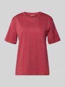 Jake*s Casual T-Shirt aus Bio-Baumwolle in Dunkelrot, Größe L