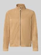 Strellson Regular Fit Lederjacke aus echtem Ziegenvelours Modell 'JIMM...