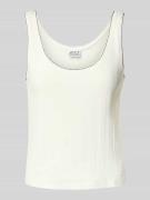 JAKE*S STUDIO WOMAN Tanktop mit tiefem Rundhalsausschnitt in Offwhite,...