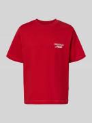 Jack & Jones T-Shirt mit Statement-Print Modell 'NORREBRO' in Rot, Grö...
