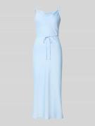 YAS Midikleid aus Satin Modell 'Thea' in Hellblau, Größe 34