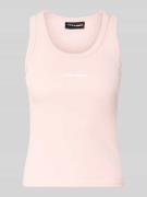 Pegador Tanktop mit Logo-Print Modell 'Cesis' in Rosa, Größe L