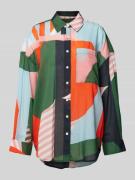 Essentiel Antwerp Hemdbluse mit Allover-Muster in Rot, Größe XS