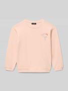 Blue Seven Sweatshirt mit Rundhalsausschnitt und Motiv-Print in Rosa, ...