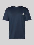 Quiksilver T-Shirt mit Rundhalsausschnitt und Logo in Marine, Größe L