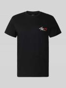 Tommy Jeans Slim Fit T-Shirt aus reiner Baumwolle in Black, Größe L