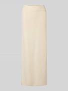 comma Regular Fit Maxirock aus Viskose-Mix in Offwhite, Größe 34