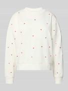 Tom Tailor Denim Regular Fit Sweatshirt aus reiner Baumwolle in Weiss,...