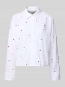 Tom Tailor Denim Boxy Fit Hemdbluse aus reiner Baumwolle in Weiss, Grö...