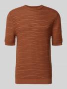 Antony Morato Strickshirt aus Baumwolle in Rostrot, Größe L