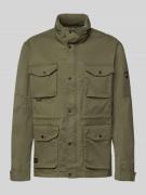 camel active Regular Fit Fieldjacket mit Logo-Applikation in Oliv, Grö...