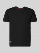 Alpha Industries T-Shirt mit Label-Patch in Black, Größe L