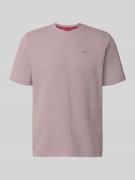 HUGO Regular Fit T-Shirt aus Baumwoll-Mix Modell 'AUSTIN' in Altrosa, ...