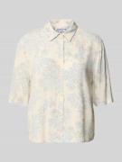 JAKE*S STUDIO WOMAN Regular Fit Hemdbluse aus reiner Viskose in Ecru, ...